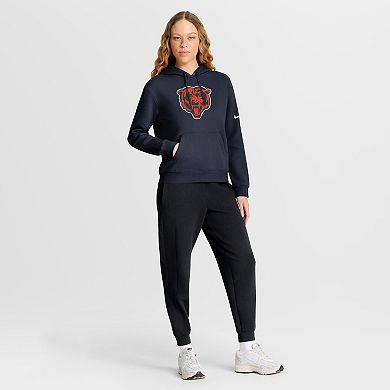 Women's Nike Navy Chicago Bears Club Fleece Pullover Hoodie