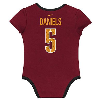Newborn & Infant Nike Jayden Daniels Washington Commanders Name & Number 3-Pack Bodysuit Set