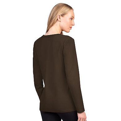 Women's G-III 4Her by Carl Banks Brown Cleveland Browns Best Play Long Sleeve T-Shirt