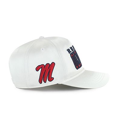 Women's '47 White Ole Miss Rebels Outspoken Hitch Adjustable Hat