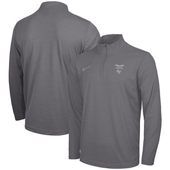 Men's Nike Charcoal Air Force Falcons APLS Fighting Falcon Collection Dri-FIT Intensity Quarter-Zip Pullover