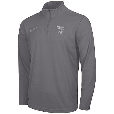 Men's Nike Charcoal Air Force Falcons APLS Fighting Falcon Collection Dri-FIT Intensity Quarter-Zip Pullover