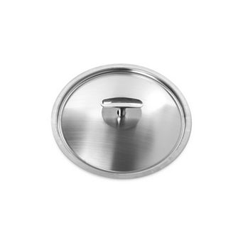 Nordic Ware Basalt Brushed Stainless Steel Lid with Knob