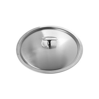 Nordic Ware Basalt Brushed Stainless Steel Lid with Knob