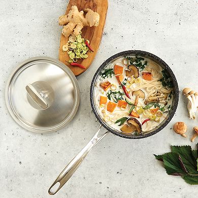 Nordic Ware Basalt Brushed Stainless Steel Lid with Knob