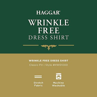 Men's Haggar® Wrinkle Free Classic Fit Dress Shirt