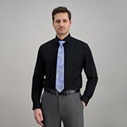 Haggar Men's Smart Wash Slim Fit Dress Shirt - Black - Casual Shirts