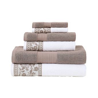 Modern Threads Allie Jacquard 6 pc Cotton Towel Set