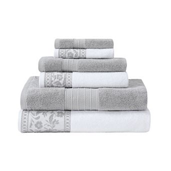Modern Threads Allie Jacquard 6 pc Cotton Towel Set