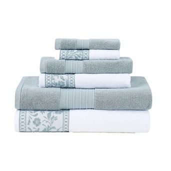 Modern Threads Allie Jacquard 6 pc Cotton Towel Set