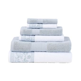 Modern Threads Allie Jacquard 6 pc Cotton Towel Set