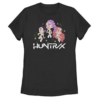 Juniors' HUNTRX K Pop Demon Hunters Chibi Group Graphic Tee