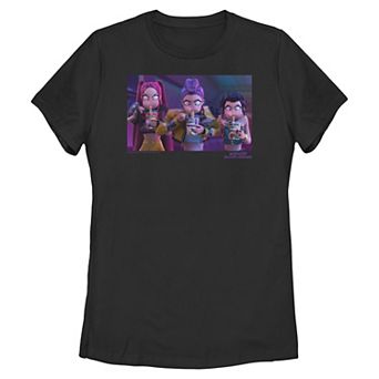 Juniors' K Pop Demon Hunters Eating Ramen Graphic Tee