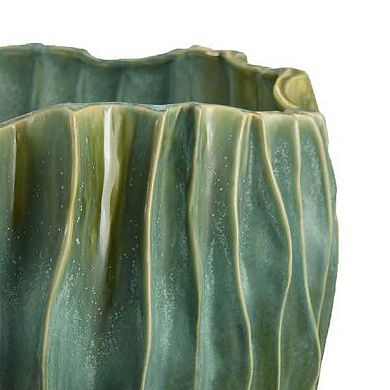 Esam Decorative Planter, Textured Ceramic Body