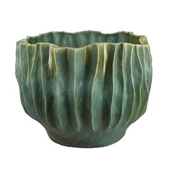 Esam Decorative Planter, Textured Ceramic Body