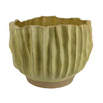 Esam Decorative Planter, Textured Ceramic Body