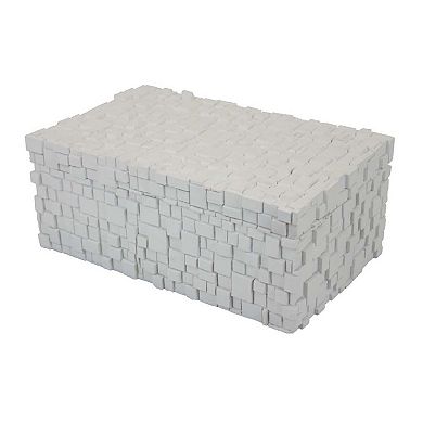 Lissa Decorative Storage Box, Textured Resin