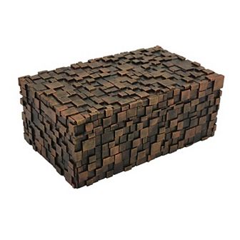 Lissa Decorative Storage Box, Textured Resin