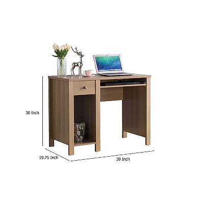 Akol Computer Desk, Keyboard Drawer and Storage
