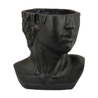 Kylz Decor Head Garden Planter, Wide Open Top, Resin