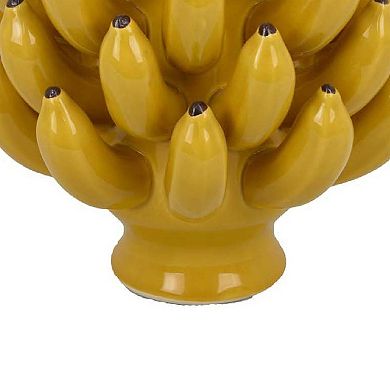 Joseph Accent Vase with Tiered Flame Accents, Ceramic