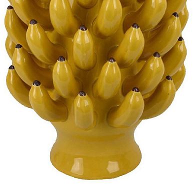 Joseph Accent Vase with Tiered Flame Accents, Ceramic