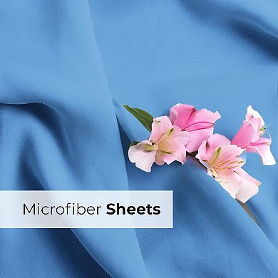 4 Piece Extra Deep Pocket Microfiber Sheet Set