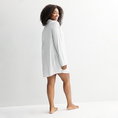 Plus Size Sonoma Goods For Life® Notch Sleepshirt