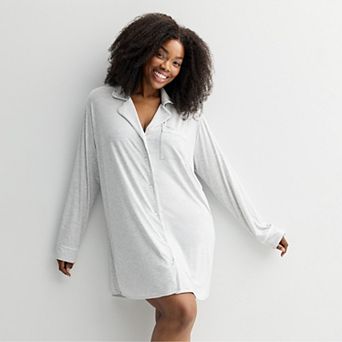 Plus Size Sonoma Goods For Life® Notch Sleepshirt