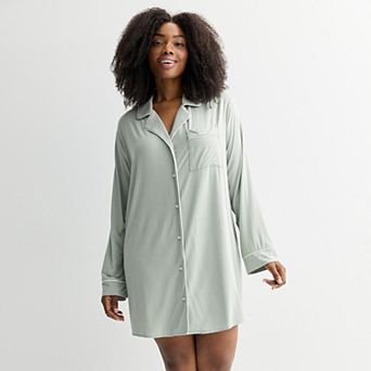 Plus Size Sonoma Goods For Life® Notch Sleepshirt