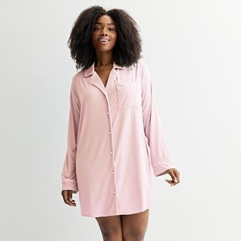 Plus Size Sonoma Goods For Life® Notch Sleepshirt
