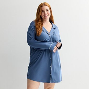 Plus Size Sonoma Goods For Life® Notch Sleepshirt
