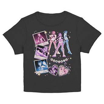 Juniors' Demon Hunters Huntrix Graphic Short Sleeve Baby Tee