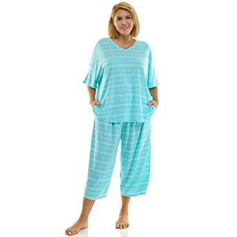 Plus Size Sonoma Goods For Life® Whisper Light 2 pc Pajama Top & Pajama Bottoms Set
