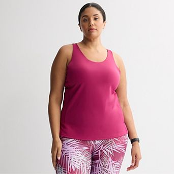 Plus Size Tek Gear® Ultrastretch Tank Top with Built-In Bra