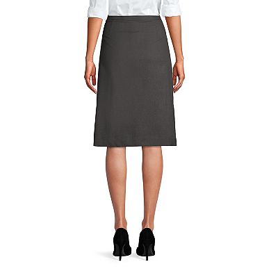 Women's Lands' End Solid A-line Skirt