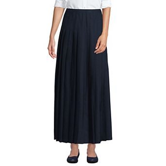 Women's Lands' End Ankle Length Pleated Skirt