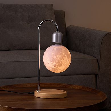Color-changing Levitating Moon Table Lamp with Wireless Charger
