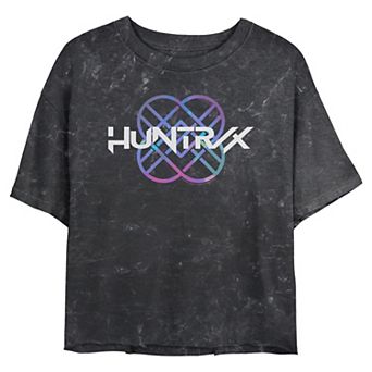 Juniors' Huntrix K Pop Demon Hunters Graphic Crop Top