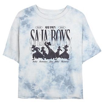 Juniors' Demon Hunters Saja Boys Graphic Crop Top