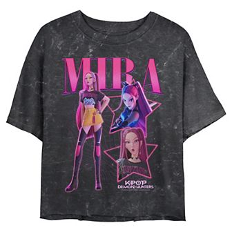 Juniors' K Pop Demon Hunters Mira Graphic Crop Top