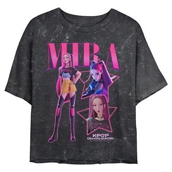Juniors' K Pop Demon Hunters Mira Graphic Crop Top