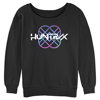 Juniors' Huntrix K Pop Demon Hunters Graphic Long Sleeve Slouchy Terry