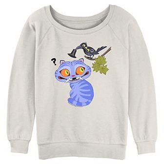 Juniors' K Pop Demon Hunters Graphic Long Sleeve Slouchy Terry Pullover