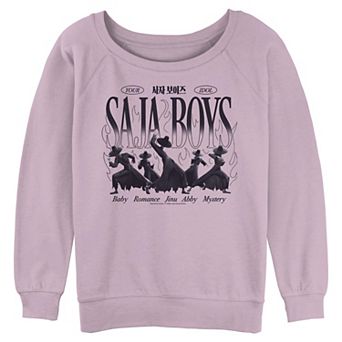 Juniors' Demon Hunters Saja Boys Graphic Long Sleeve Slouchy Terry Pullover