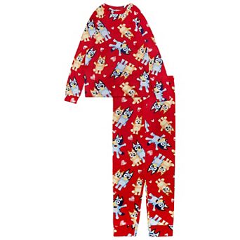Kids 4-8 Bluey Big Hug 2 pc Pajama Top & Pajama Bottoms Set