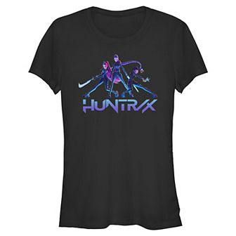 Juniors' Huntrix K Pop Graphic Short Sleeve Crew Tee