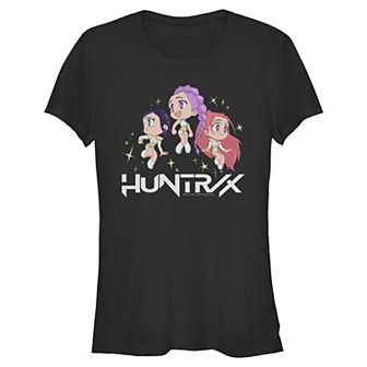 Juniors' K Pop Demon Hunters Chibi Group Graphic Tee