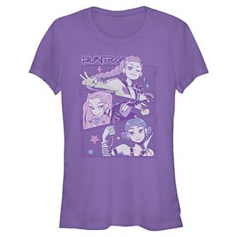 Juniors' K Pop Demon Hunters Group Portraits Graphic Tee