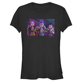 Juniors' K Pop Demon Hunters Eating Ramen Graphic Tee